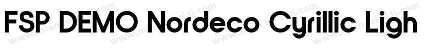 FSP DEMO Nordeco Cyrillic Light Bol字体转换